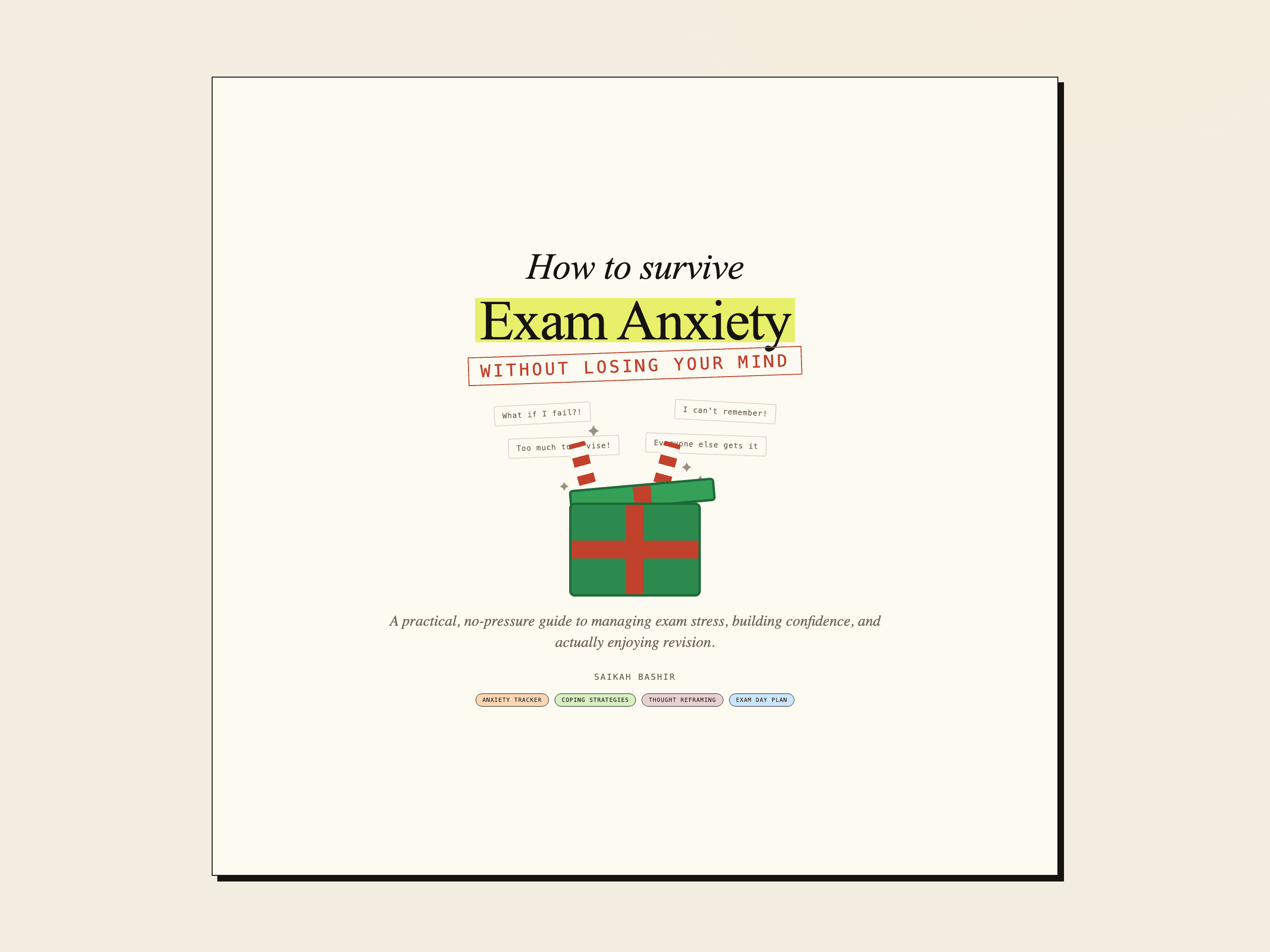 Exam Anxiety Workbook